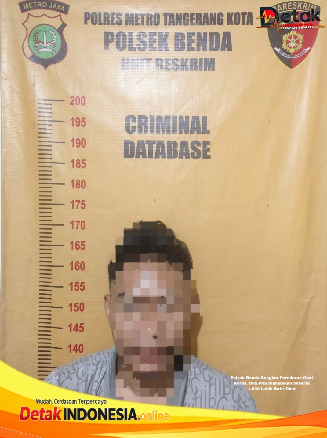 Polsek Benda Bongkar Peredaran Obat Keras, Dua Pria Diamankan beserta 1.600 Lebih Butir Obat