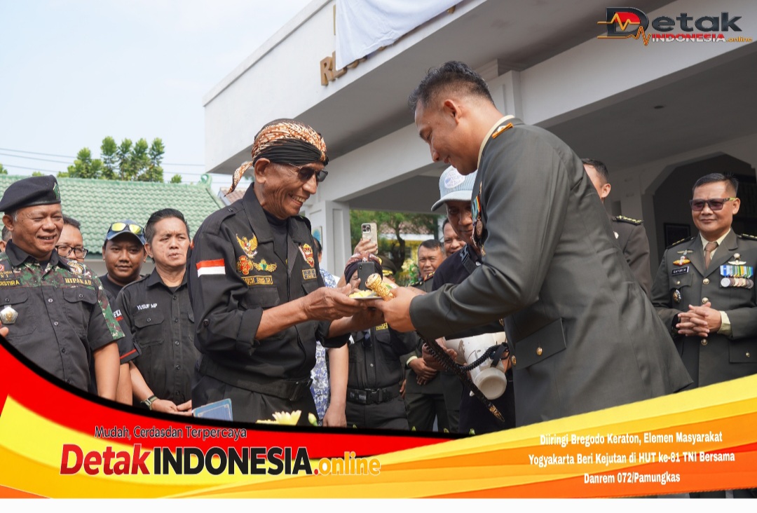 Diiringi Bregodo Keraton, Elemen Masyarakat Yogyakarta Beri Kejutan di HUT ke-81 TNI Bersama Danrem 072/Pamungkas