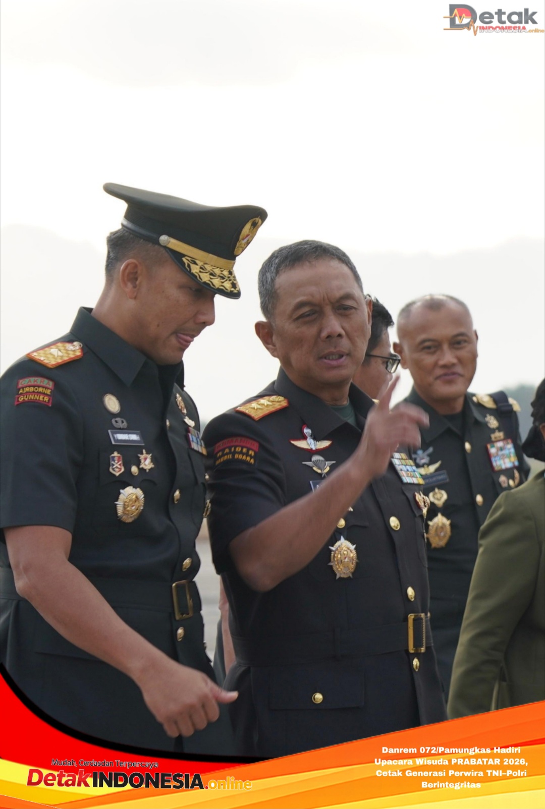 Danrem 072/Pamungkas Hadiri Upacara Wisuda PRABATAR 2026, Cetak Generasi Perwira TNI–Polri Berintegritas