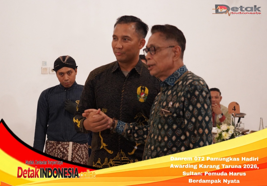 Danrem 072 Pamungkas Hadiri Awarding Karang Taruna 2026, Sultan: Pemuda Harus Berdampak Nyata